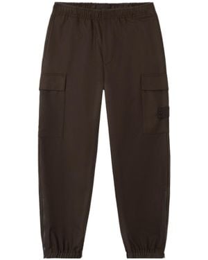 Stone Island Loose-Fit Cargo Pants With Elasticated Zipped Cuffs - Brown