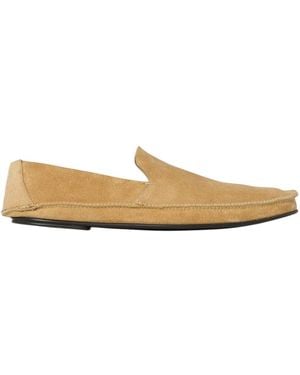 The Row Round Toe Loafers - Natural
