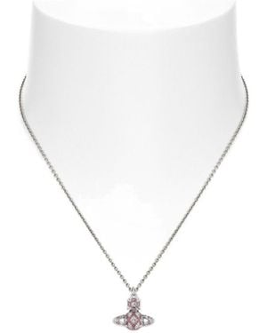 Vivienne Westwood Rachelle Bas Relief Pendant Necklace - White