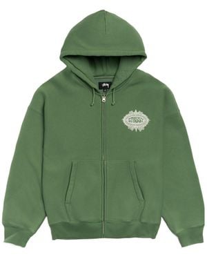 Stussy Mantra Zip Hoodie - Green