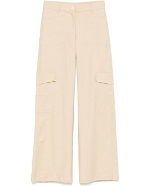 GIMAGUAS Casual Pants With Belt Loops - Natural