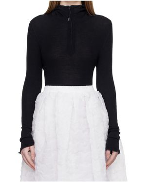 Cecilie Bahnsen Hooded Jumper - Black
