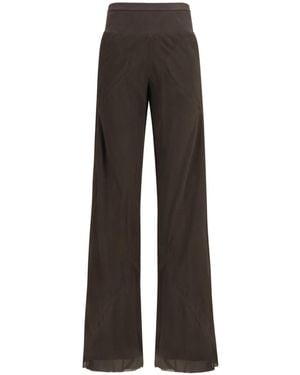 Rick Owens Bias Floor-Length Trousers - Grey