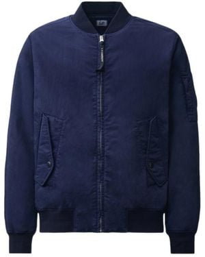 C.P. Company T-Flatt Padded Lens Bomber Jacket - Blue