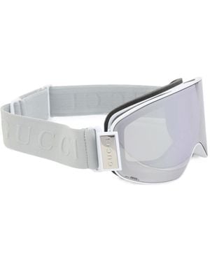 Gucci Eyewear Gg Logo Oversized Sunglasses - White