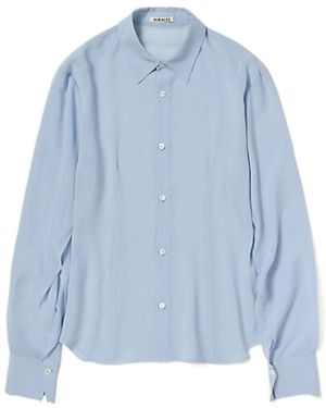 AURALEE Long-Sleeved Shirt - Blue