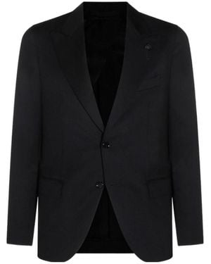 Lardini Single-Breasted Tailored Suit - Black