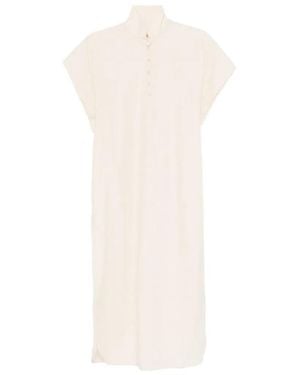 Barena Buttoned Dress - White
