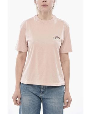 Autry Crewneck T-Shirt With Printed Logo - Blue