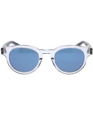 Barton Perreira Oxford Oval Frame Sunglasses - Blue