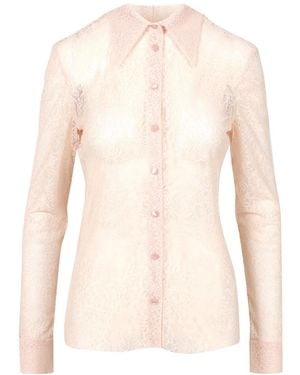 Philosophy Di Lorenzo Serafini Long-Sleeved Lapel Shirt - Pink