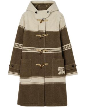 Burberry Evie Duffle Coat - Natural