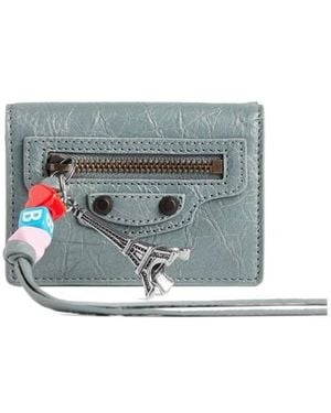 Balenciaga Le City Mini Wallet - Blue