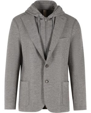 Eleventy Layered Blazer - Gray