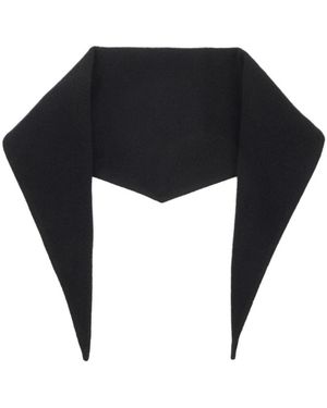 Rier Lasagne-Shape Scarves - Black