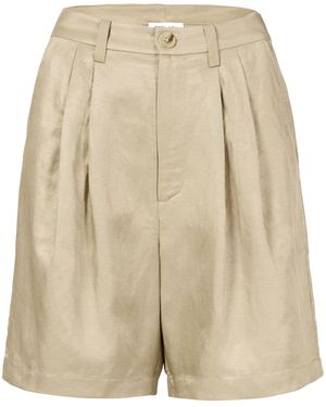 Anine Bing Belt Loop Shorts - Natural