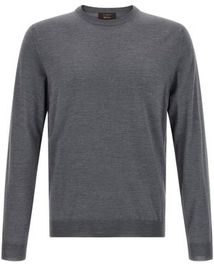 Zanone Flexwool Crew Neck Knitwear - Gray