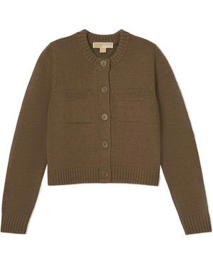 MICHAEL Michael Kors Wool Cardigan - Natural