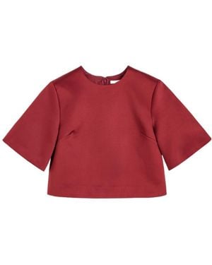 By Malene Birger Short-Sleeve Top - Red