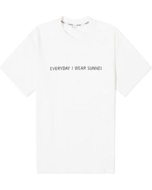 Sunnei Logo T-Shirt - White