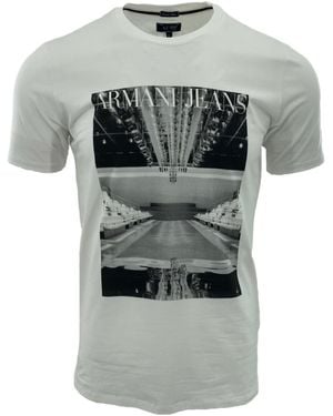 Armani Jeans Item O-Neck Short-Sleeved T-Shirt - Grey