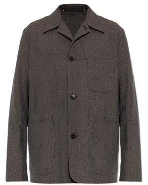 Paul Smith Micro Pattern Straight-Cut Jacket - Gray