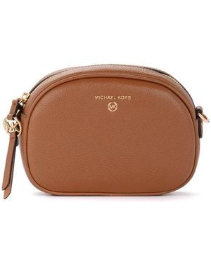 Michael Kors Jet Set Logo Crossbody Bag - Brown