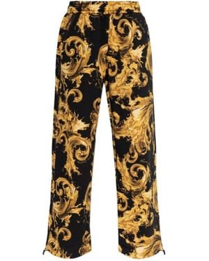 Versace Jeans Couture Couture Barocco-Print Straight-Leg Track Trousers - Yellow