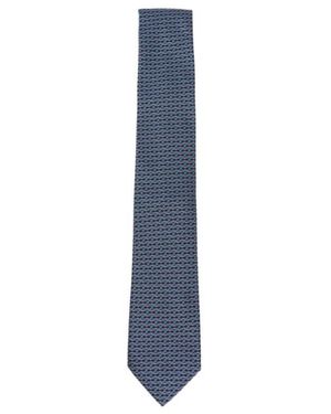 Ferragamo Pointed Tie - Blue