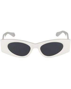 Alaïa Alaïa Cat-Eye Frame Sunglasses - White