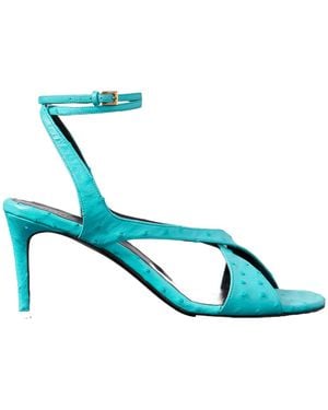 KHAITE Liria Ankle Strap Sandals - Blue