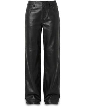 MICHAEL Michael Kors Michael Kors Button Detailed Wide Leg Pants - Black