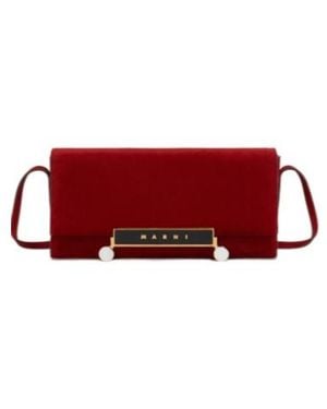 Marni Vhs E/W Clutch Bag - Red