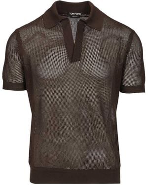 Tom Ford Short Sleeved Polo Shirt - Green