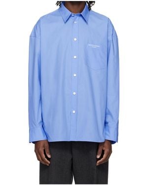 WOOYOUNGMI Poplin Button-Down Shirt - Blue