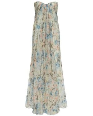McQueen Patterned Dress - White