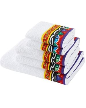 Dolce & Gabbana Set Of 5 Terry Towels - White