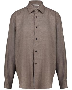 AURALEE Long-Sleeved Shirt - Grey