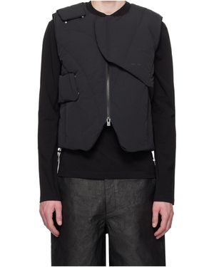 HELIOT EMIL Layered Down Vest - Black