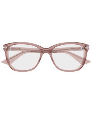 Gucci Eyewear Square Frame Glasses - Pink