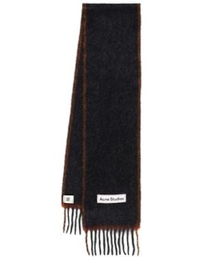 Acne Studios Voxy Mohair Blend Scarf - Black