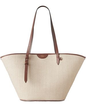 Mulberry Natural Straw Tote Bag