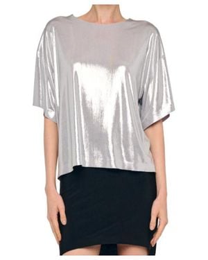 Norma Kamali Boxy Short-Sleeve T-Shirt - White
