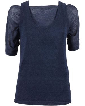 P.A.R.O.S.H. Babylon Layered-Effect Top - Blue