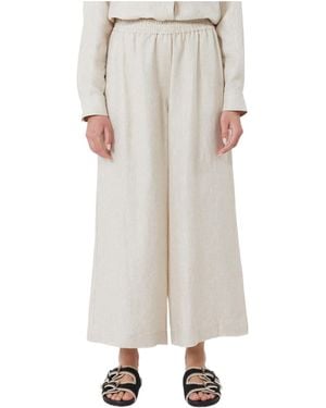 Weekend by Maxmara Felino Elasticated Cropped Pants - Natural
