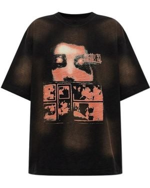 MISBHV 7:30 Pm Lakefront Graphic-Print Washed T-Shirt - Black