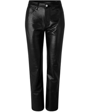 Anine Bing Belt Loops Slacks - Black