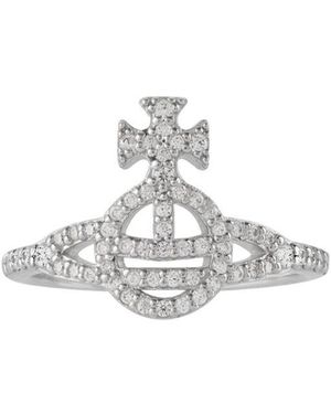 Vivienne Westwood Orb Embellished Ring - White