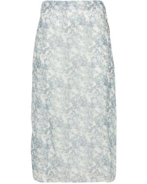 Celine Printed Skirt - Gray