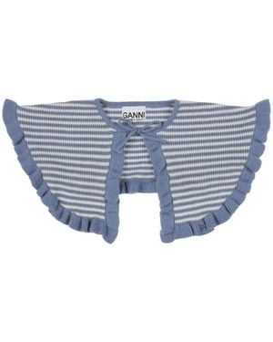 Ganni Scarves Foulards - Blue